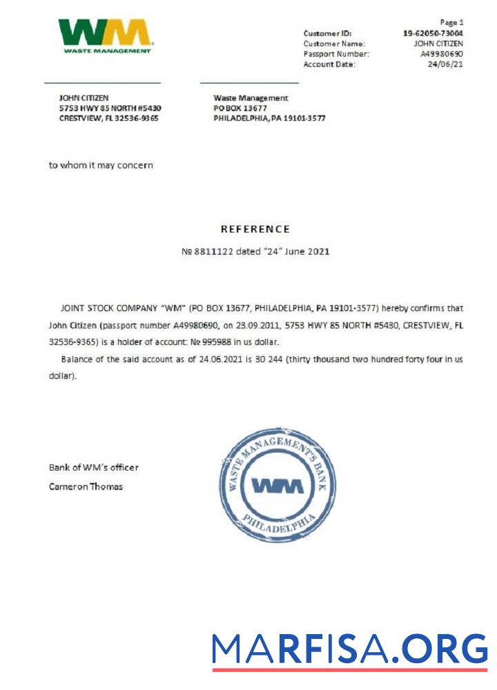 США WM Справка дизайн