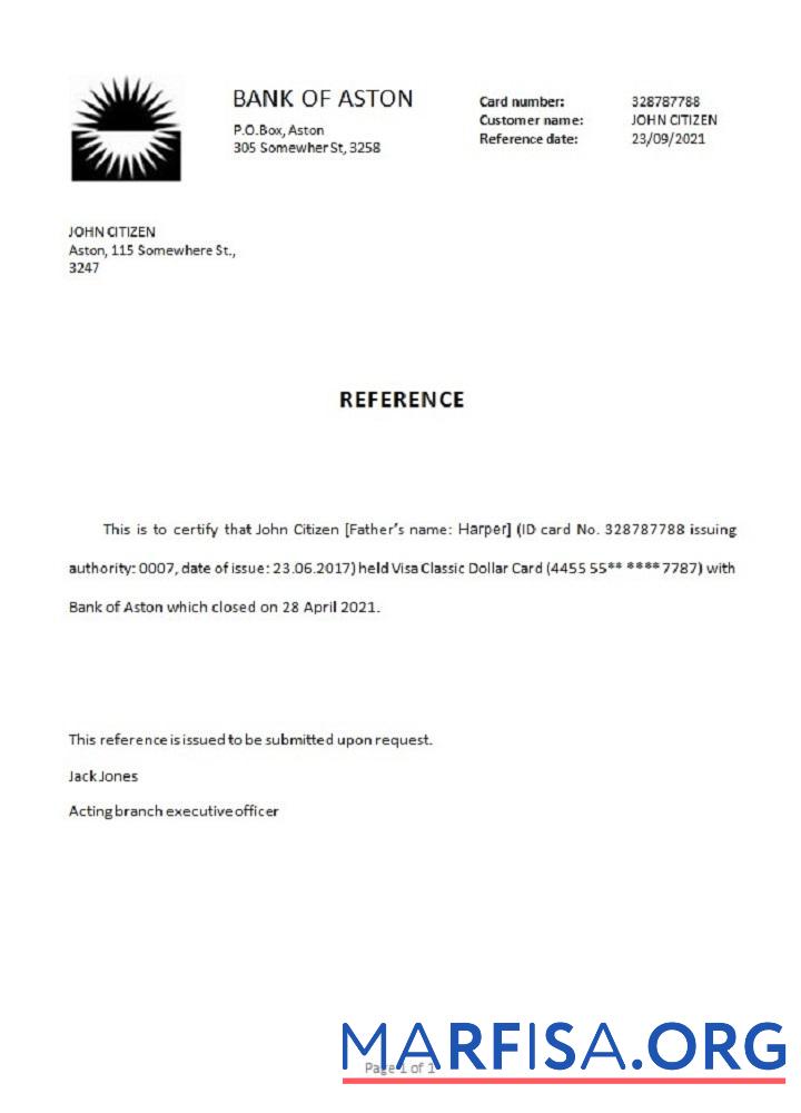 Великобритания Банковский of Aston closure Справка макет