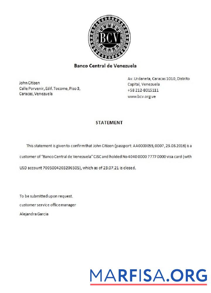 Венесуэла Banco Central de Венесуэла closure Справка предпросмотр