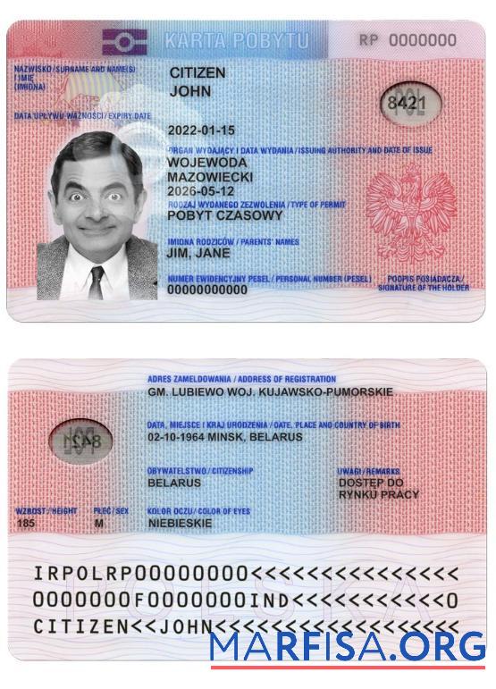 Polen Wohnsitz Genehmigung Vorlage