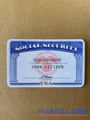 USA SSN Foto-Look Papier Hintergrund Vorderseite Vorschau