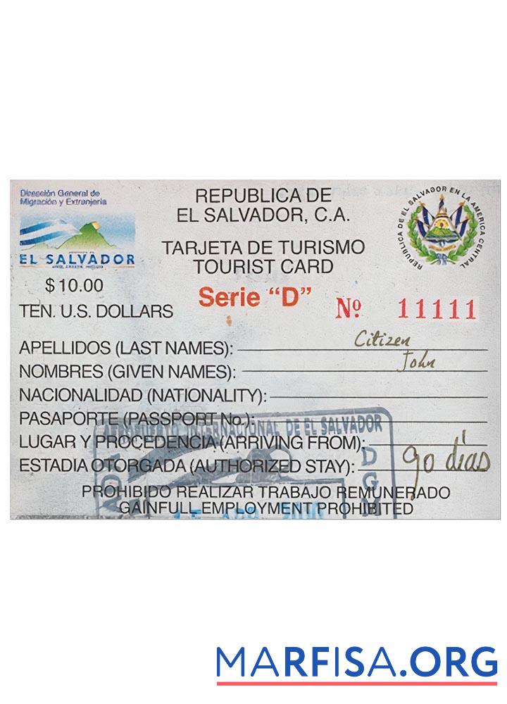 El Salvador tourist Karte Vorschau