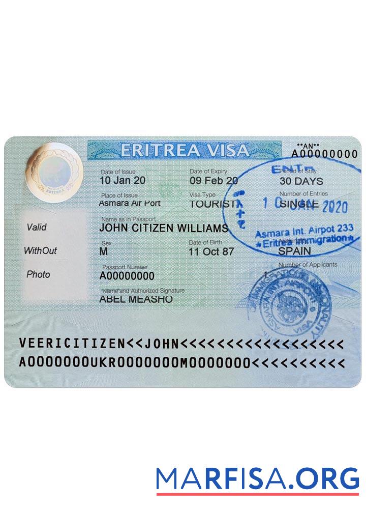 Eritrea Visum Vorschau