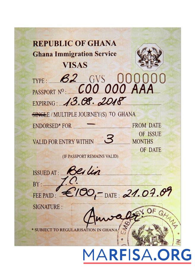 Ghana Visum Vorschau