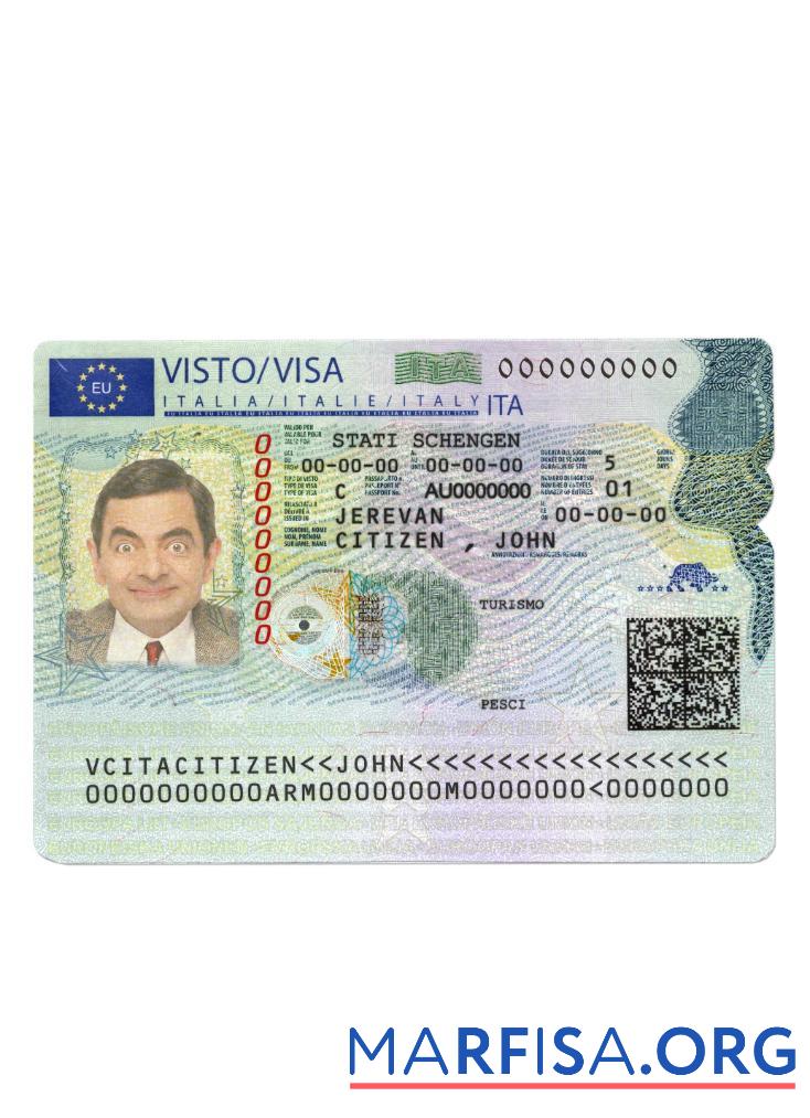 Italien Neu schengen Visum Design