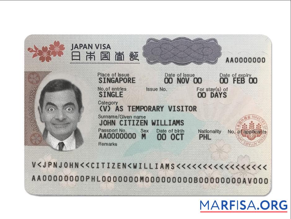 Japan tourist Visum Probe