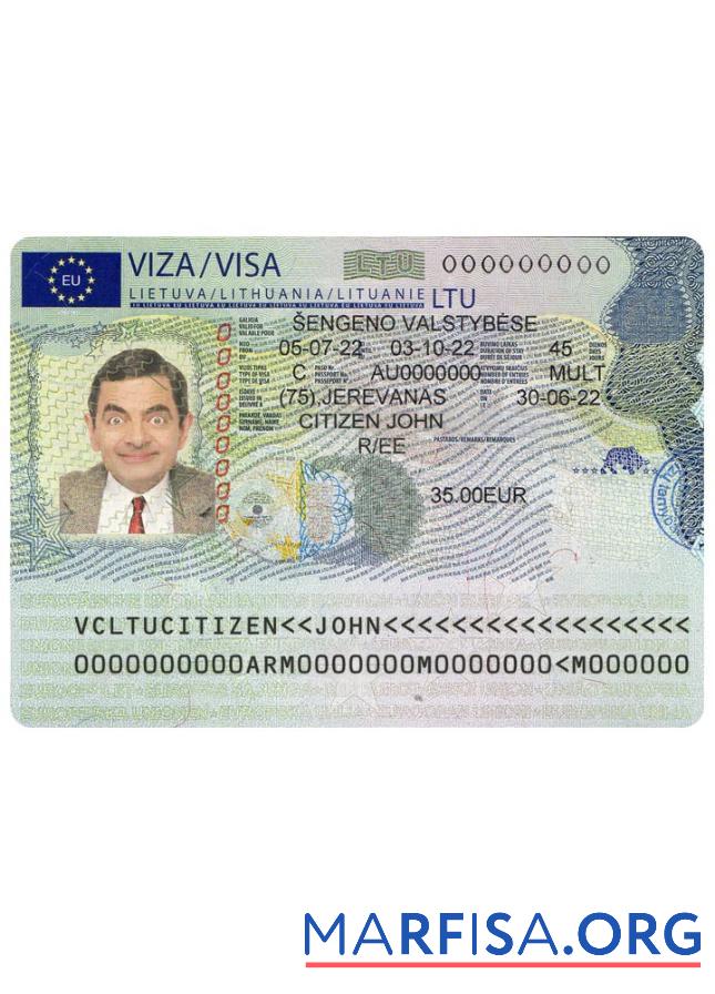Litauen Schengen Visum From Lithuanian Embassy (2022) Design