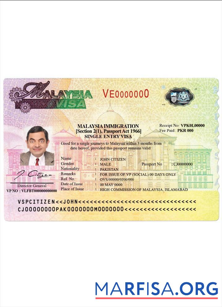 Malaysia Visum Mockup