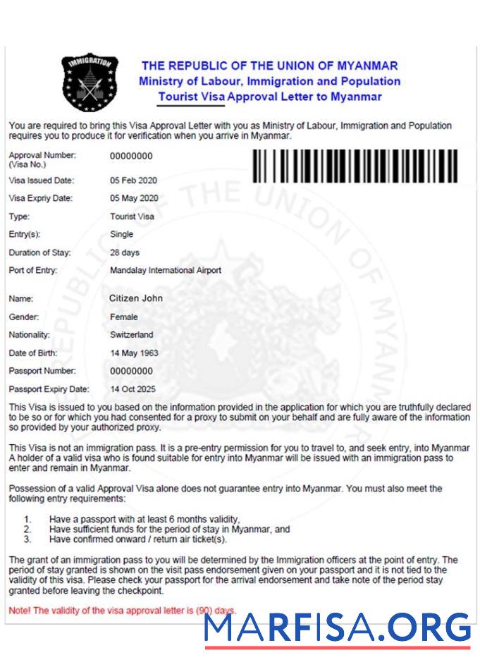 Myanmar e Visum Design