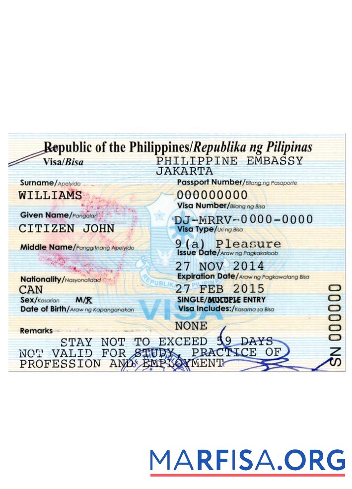 Philippinen Reise Visum Vorschau