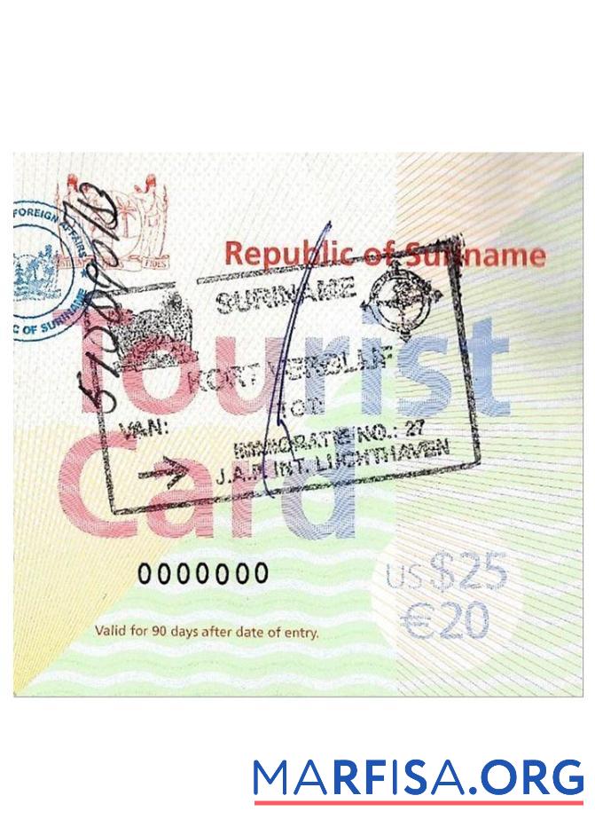 Suriname tourist Karte Design