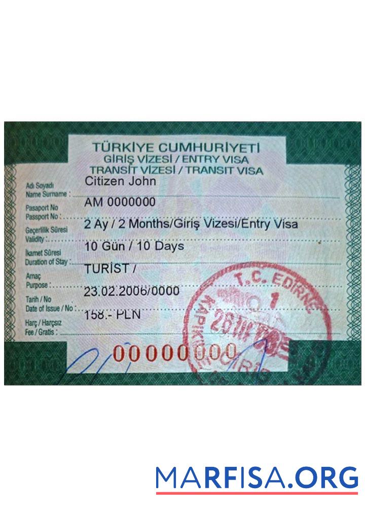 Türkei Einreise Visum Vorschau