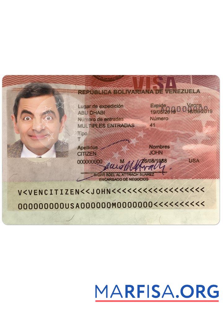 Venezuela Visum Design