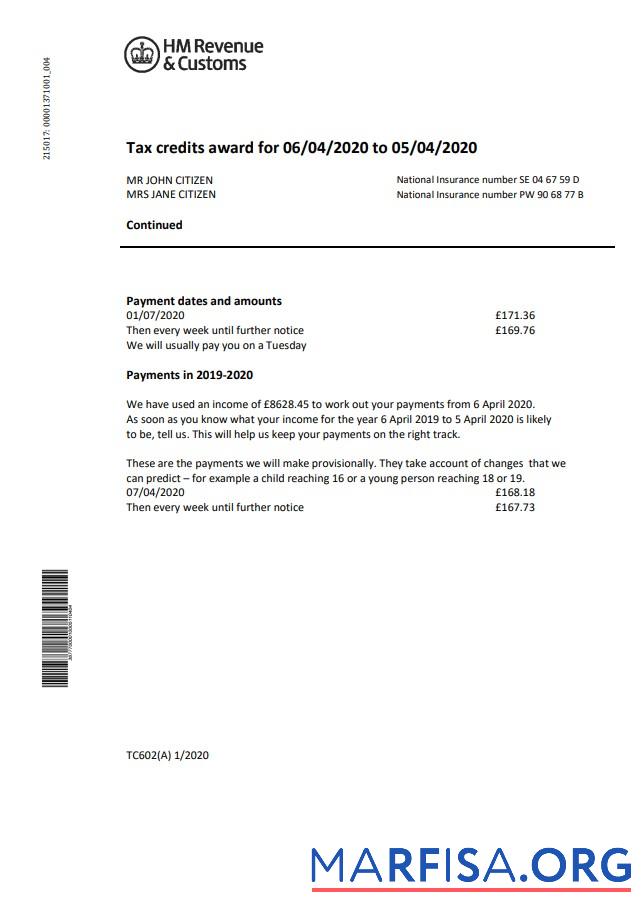 Профессиональный HM Revenua & Customs Счёт за коммунальные услуги Счёт Шаблон in Word and PDF Формат