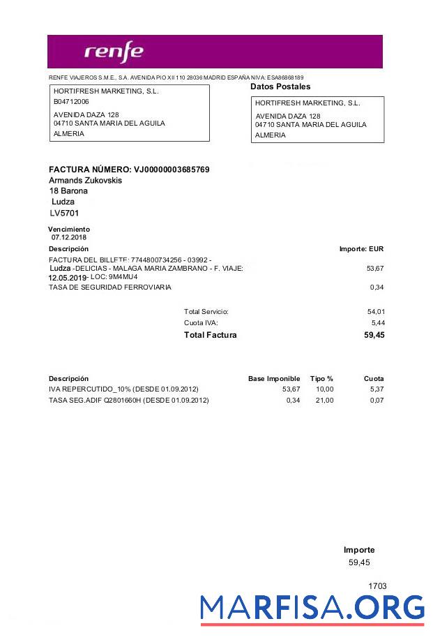 Профессиональный Латвия Renfe Счёт за коммунальные услуги Счёт Шаблон, fully Редактируемый in PSD Формат