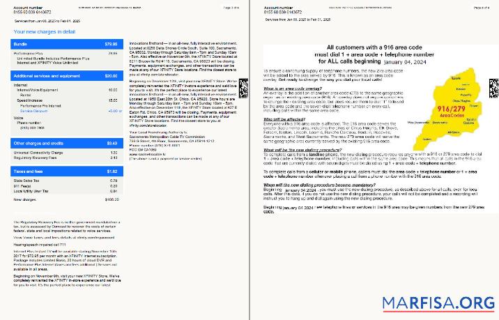 Редактируемый США Xfinity Счёт за коммунальные услуги Счёт Шаблон in Word and PDF Форматы, 4 pages, Версия 3, 3 4 pages